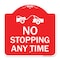 Signmission No Stopping Anytime W/ Tow Away Graphic, Red & White Aluminum Sign, 18" x 18", RW-1818-23581 A-DES-RW-1818-23581 - alternate 1